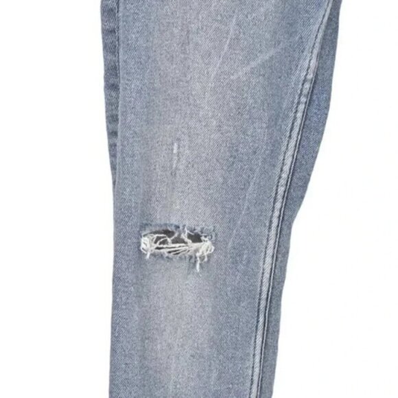 Zara Skinny Jeans Distressed Light Wash Ankle Raw Hem Size 6 - Picture 6 of 14